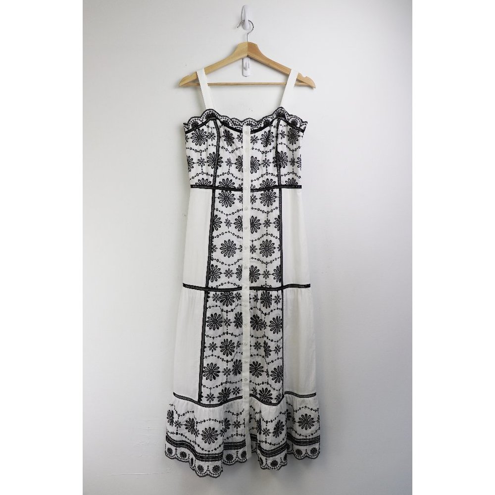 NWT Veronica Beard Sasha Embroidered Midi Dress 2 - Picture 4 of 9